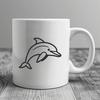 Beautiful Dolphin In DXF Format - Free Download