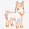 Horse Digital Artwork In DXF File Format For Free Download