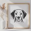 Artistic Labrador Retriever - Vinyl PNG