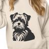 Stunning Sitting Morkie Drawing