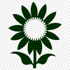 Sunflower Clipart In SVG, PNG, PDF And DXF File Formats