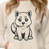 Free Sitting Shiba Inu Design