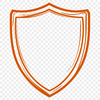 Vector Shield Icon in Modern Design A detailed shield icon designed as vector art for digital use.
