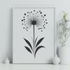 Wild Flower Artwork In SVG, PNG, PDF And DXF Formats