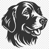 Artistic Golden Retriever Vector Image