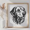 Artistic Golden Retriever - Sublimation SVG