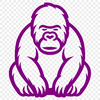 Artistic Gorilla In SVG, PNG, PDF And DXF File Formats - Free