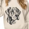 Great Dane Digital Artwork In SVG, PNG, PDF And DXF File Formats