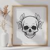 Floral Skull In PDF