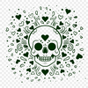 Beautiful Skull - Glowforge SVG