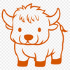 Creative Highland Cow PNGs - Free Download