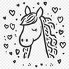 Horse Decal In SVG, PNG, PDF And DXF File Formats