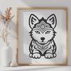 Artistic Husky - Vinyl DXF