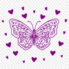 Ornate Butterfly SVG, PNG, PDF And DXF Files