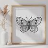 Creative Butterfly In SVG, PNG, PDF And DXF File Formats - Free