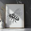 Flying Bee Illustration