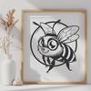 Creative Bee In PNG - Free Digital Download