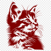 Free Artistic Cat Decal