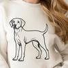 Free Standing Labrador Retriever SVG