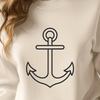 Anchor Decal In SVG, PNG, PDF And DXF Formats