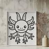 Artistic Axolotl - Cricut SVG