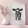 Cute Calf In SVG & DXF