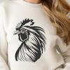 Beautiful Chicken - Laser Engraver SVG