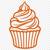 Free Unique Cupcake Illustration