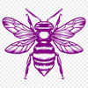 Free Creative Bee Vector Drawing