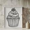 Free Cupcake - Laser Engraver SVG