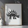 Unique Dinosaur Printable Artwork PDF - Free Download