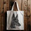 Artistic Doberman Pinscher - Laser Cutter PNG