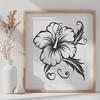 Flower Vector Drawing In PNG File Format For Free Download