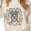 Beautiful Miniature Schnauzer - Laser Engraver PNG