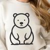 Polar Bear Decal In PNG & SVG - Free Digital Download