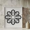 Beautiful Snowflake Digital Artwork - Free DXF Download