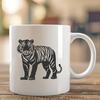 Stunning Tiger In DXF - Free Download