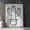 Beautiful Cactus Vector Image - Free PNG