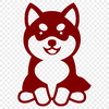 Free Shiba Inu In SVG, PNG, PDF And DXF File Formats - Free