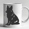 Stunning Sitting German Shepherd - PNG