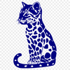 Big Cat Template In SVG, PNG, PDF And DXF File Formats