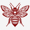 Creative Bee In DXF - Free Digital Download