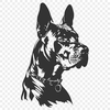 Free Great Dane Vector Drawing