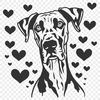 Stunning Great Dane In SVG Free Commercial Use Download