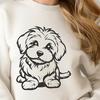 Unique Sitting Havanese - DXF