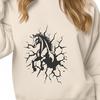 Motionful Equine Design for Digital Crafts A vector graphic of a majestic horse with dynamic movement.