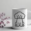 Sitting Poodle Image - Free DXF