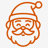 Beautiful Santa In SVG, PNG, PDF And DXF File Formats - Free