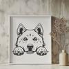 Dog Illustration In SVG File Format For Free Download