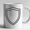 Vector Shield Icon Design - Free Downloadable SVG Image A simple line drawing of a shield icon designed as vector art.